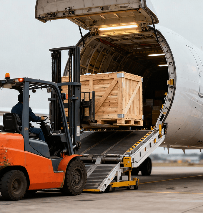 Air freight cargo loading